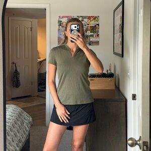 Nik Olive Green Golf/Tennis Short Sleeve